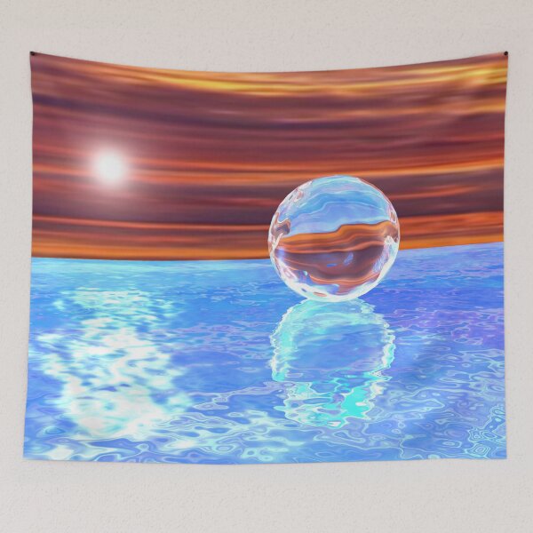Item preview, Glass sphere on the sea - 3D rendering designed and sold by carlotoffolo.