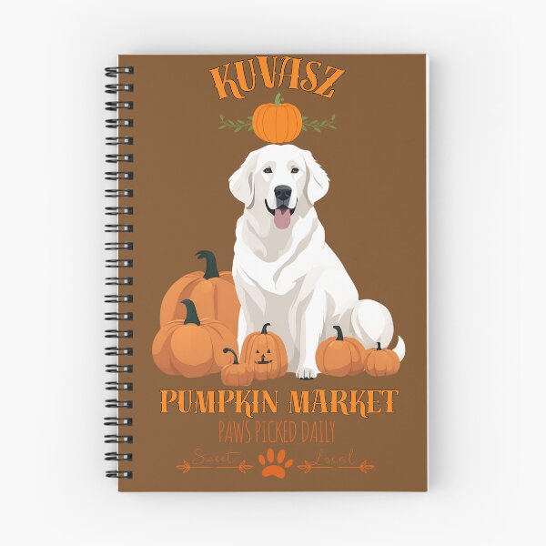 Item preview, Pumpkin Market: kuvasz  with Pumpkins and Seasonal Text designed and sold by GoodyPaws.