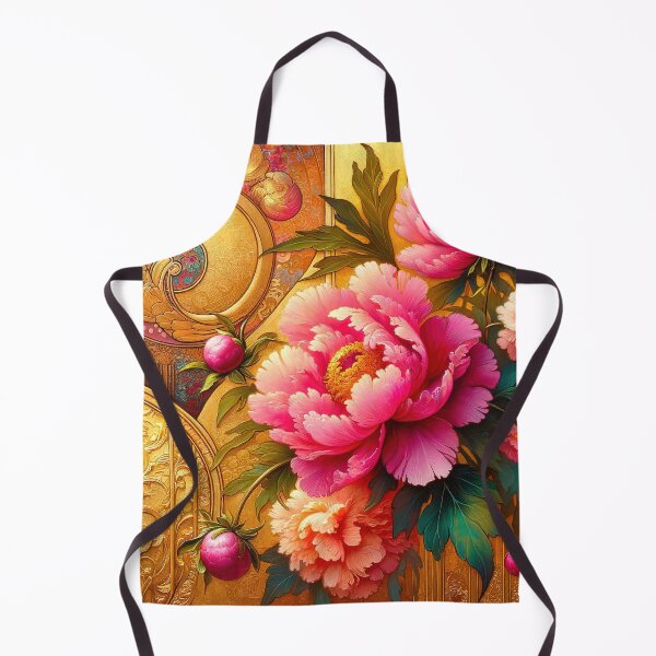 Item preview, Alphonse Mucha Pink Peonies designed and sold by maniacfitness.