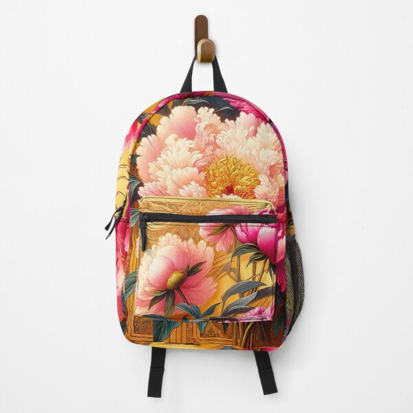 Item preview, Pink Peonies Alphonse Mucha designed and sold by maniacfitness.