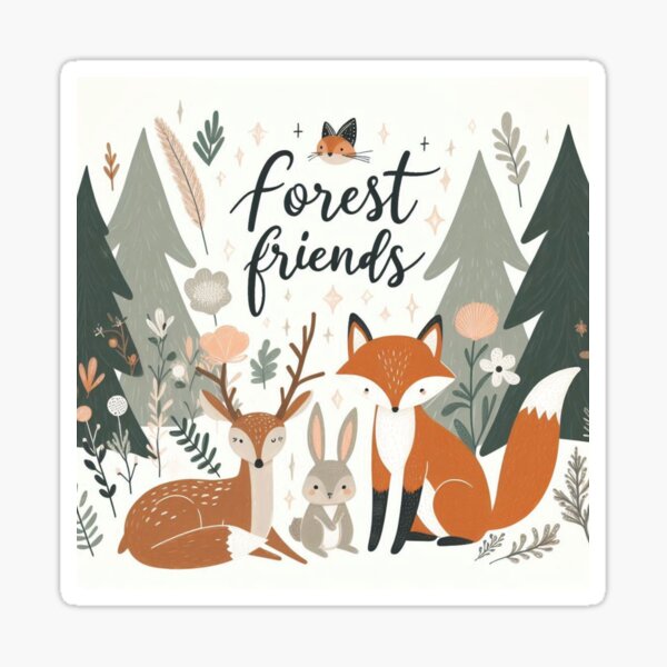 Item preview, Animal friends of the forest designed and sold by citmgpod.