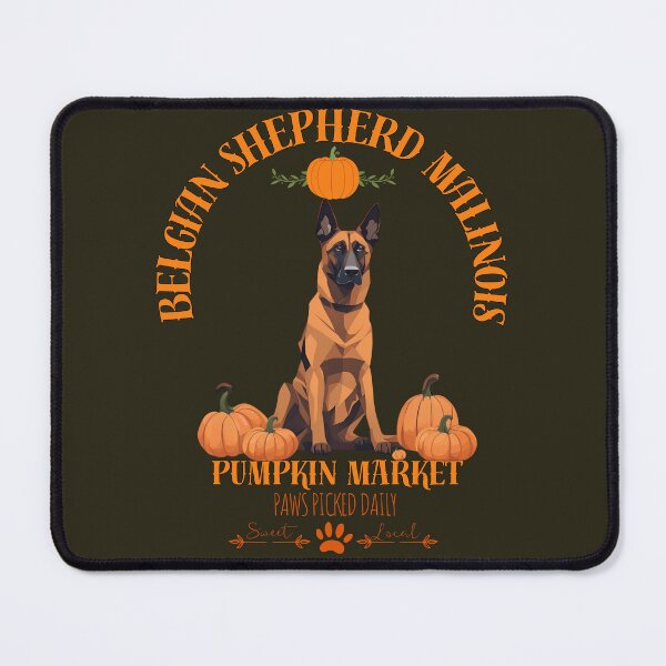 Item preview, Pumpkin Market: malinois with Pumpkins and Seasonal Text designed and sold by GoodyPaws.