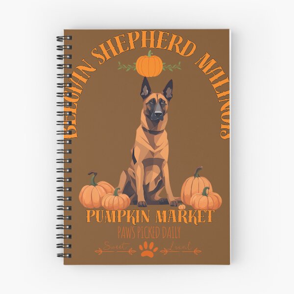 Item preview, Pumpkin Market: malinois with Pumpkins and Seasonal Text designed and sold by GoodyPaws.
