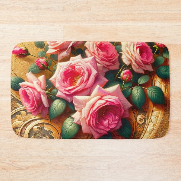 Item preview, Mucha Pink Roses designed and sold by maniacfitness.