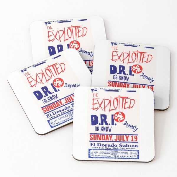 Item preview, Hard-core Punk Show Flier - The Exploited, D.R.I. - 1980s designed and sold by Unearthly Industries Store.