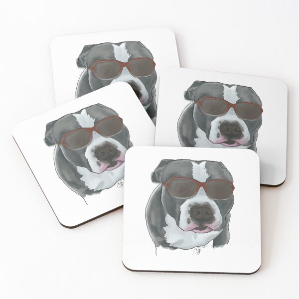 Item preview, American Staffordshire with Sunglasses  designed and sold by HelenaGale.