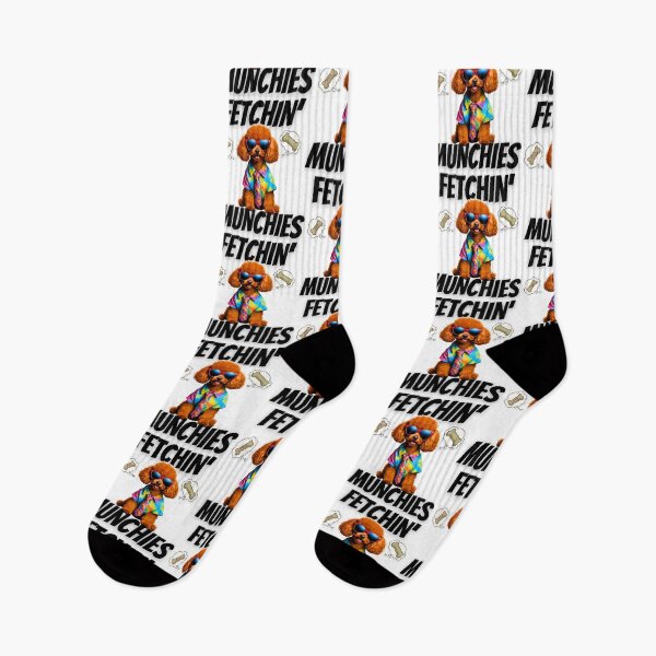 Item preview, Fetchin' Munchies: Red Toy Poodle Stoner T-Shirt for Dog Lovers designed and sold by Fredster1966.