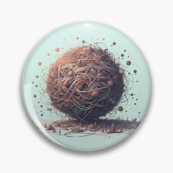 Item preview, Threads of Life, Interwoven Scenes in a Chaotic Ball of Yarn designed and sold by beyazart.