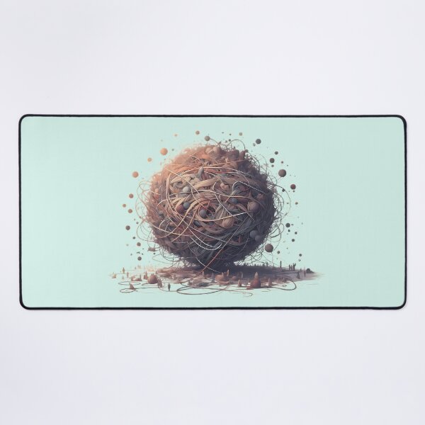 Item preview, Threads of Life, Interwoven Scenes in a Chaotic Ball of Yarn designed and sold by beyazart.