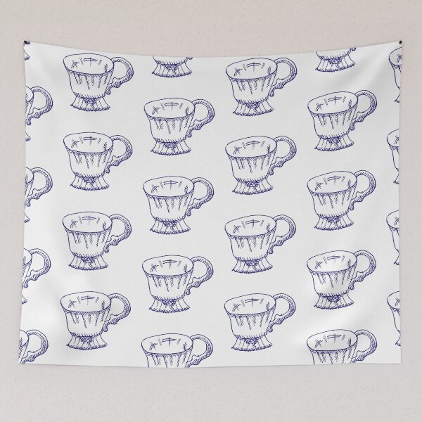 Item preview, Deep Blue TeaCup designed and sold by MagentaTwilight.