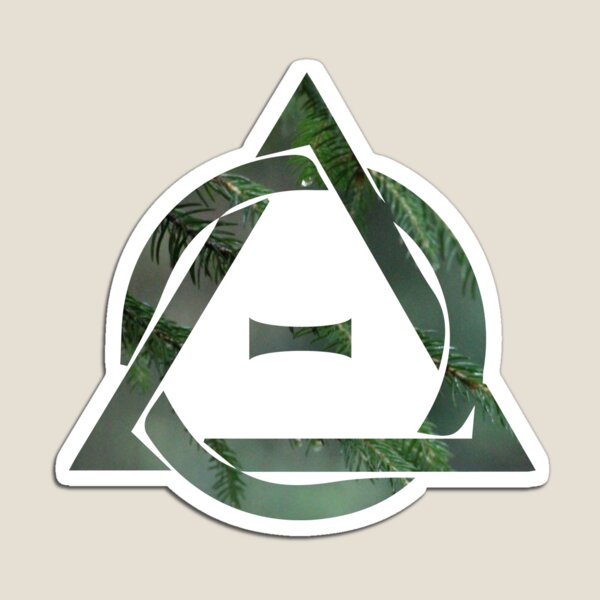 Theta-Delta Therian Symbol Therianthropy NATURE WOODS TREES GREEN