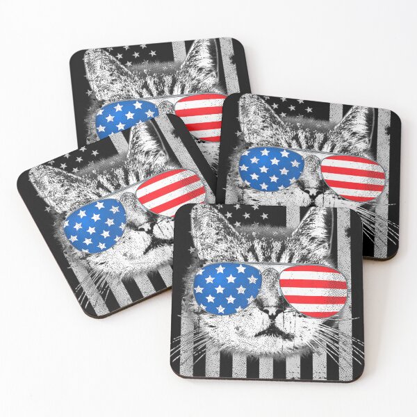 Item preview, 4th of July for Women Men Cat Meowica American flag designed and sold by Peggy-Fashion.