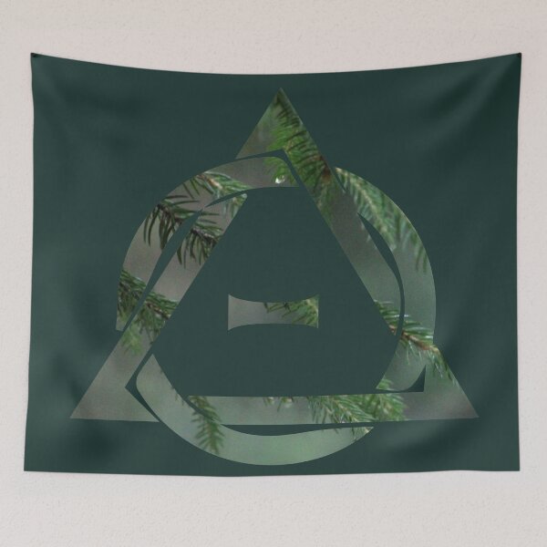 Item preview, Theta-Delta Therian Symbol Therianthropy NATURE WOODS TREES GREEN  designed and sold by PD Therian.