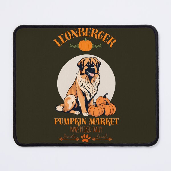 Item preview, Pumpkin Market: leonberger with Pumpkins and Seasonal Text designed and sold by GoodyPaws.