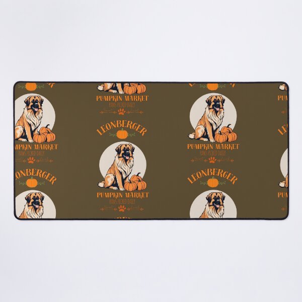 Item preview, Pumpkin Market: leonberger with Pumpkins and Seasonal Text designed and sold by GoodyPaws.