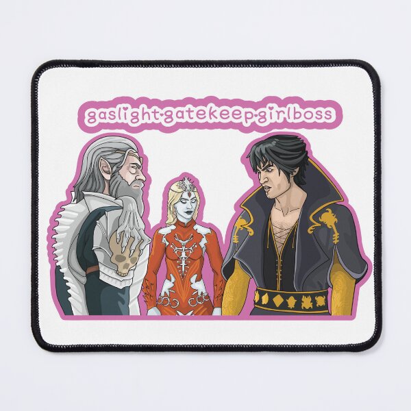 Item preview, Gaslight Gatekeep Girlboss Baldur's Gate  designed and sold by SpookyCuteCharm.