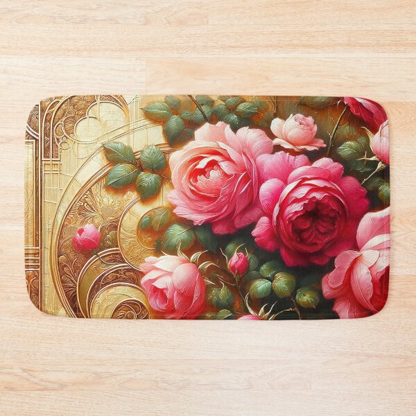 Item preview, Alphonse Mucha Pink Roses designed and sold by maniacfitness.
