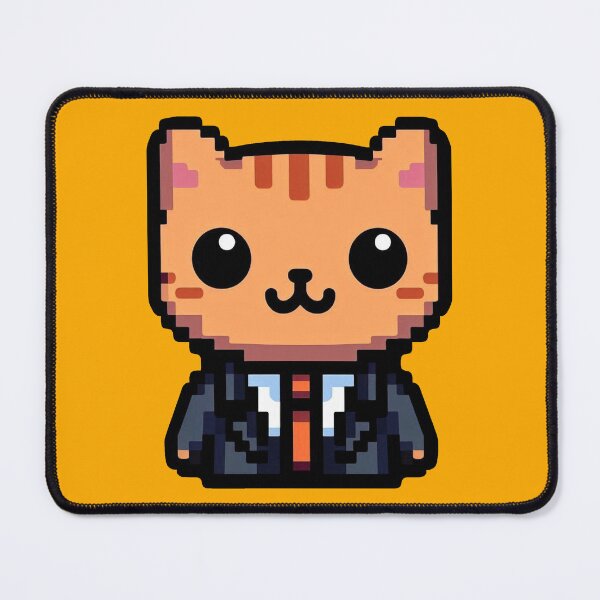 Item preview, Pixel Purrfection Cat designed and sold by Nostalgia Busters.