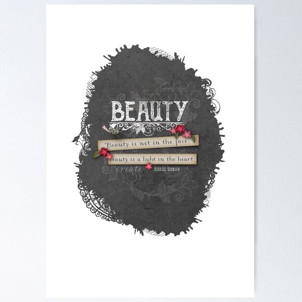 Item preview, Beauty quote on splotch designed and sold by Melli M Designs.