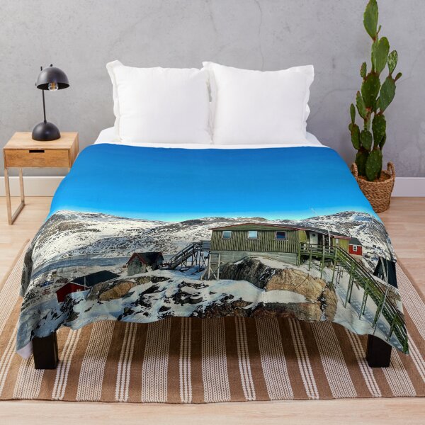 Item preview, Scenic Arctic Landscape With Clear Blue Sky In Sisimiut Greenland designed and sold by GraTEEtude.