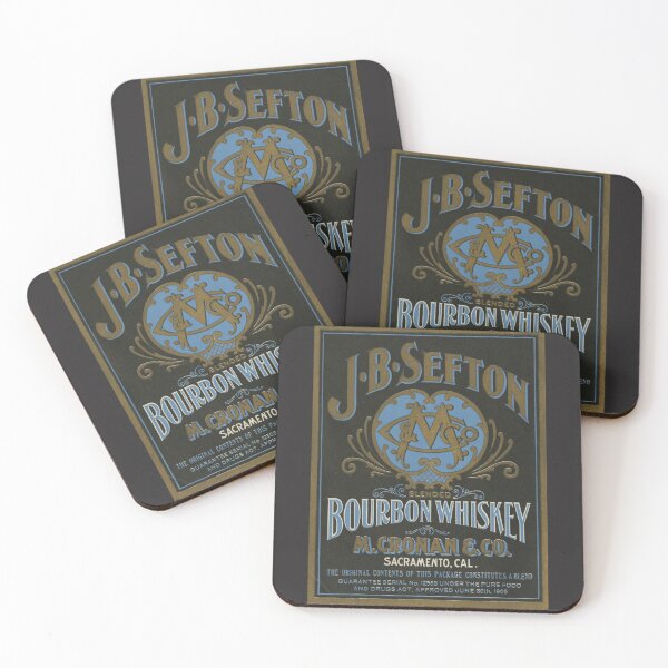 Item preview, JB Sefton Bottle Label - Bourbon Whiskey - 1906 designed and sold by Unearthly Industries Store.