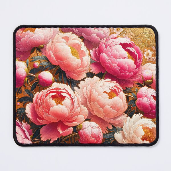 Item preview, Alphonse Mucha Pink Peonies designed and sold by maniacfitness.