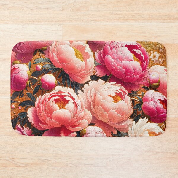 Item preview, Alphonse Mucha Pink Peonies designed and sold by maniacfitness.