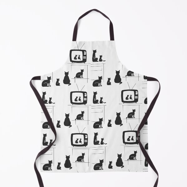 Item preview, Cat TV - Cats Watching TV, black and white cats designed and sold by abeautifulife.