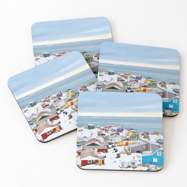 Item preview, Colorful Houses of Arctic Greenland designed and sold by GraTEEtude.