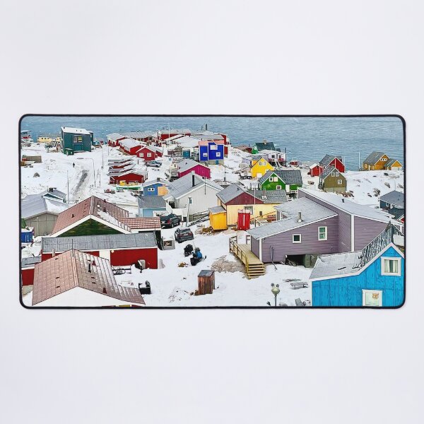 Item preview, Colorful Houses of Arctic Greenland designed and sold by GraTEEtude.