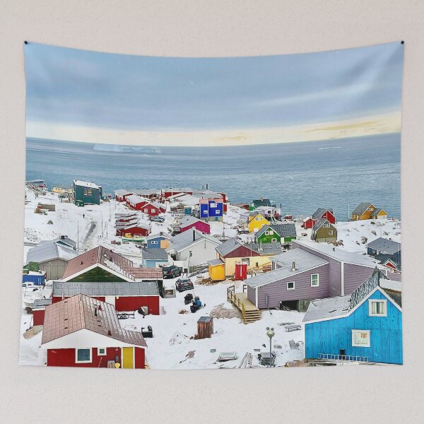 Item preview, Colorful Houses of Arctic Greenland designed and sold by GraTEEtude.