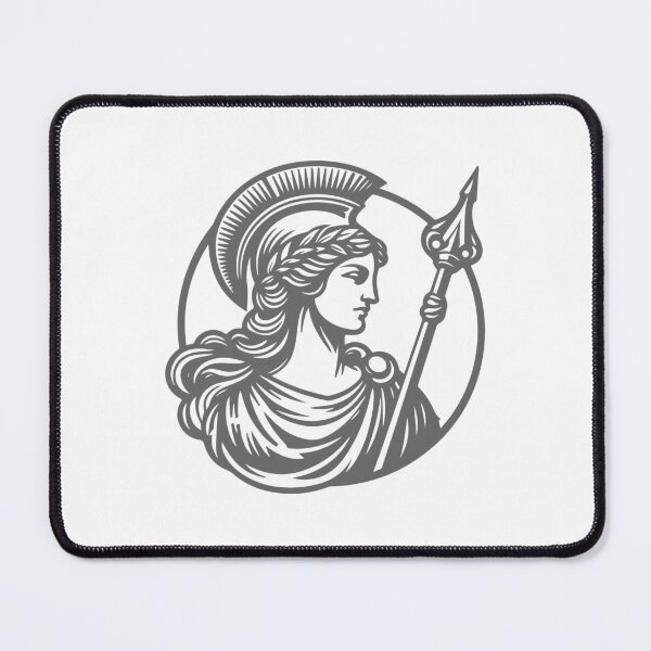 Item preview, Athena Greek Goddess hand drawn vintage designed and sold by ariamuhammad.