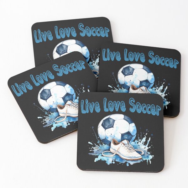 Aperçu de l'œuvre Live Love Soccer Football Sport Jeu Futbol créée et vendue par DegraDesign.