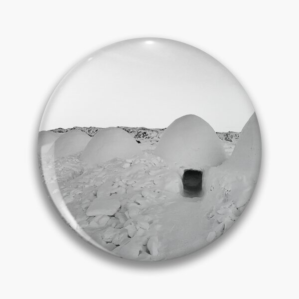 Item preview, Arctic Igloo Adventure In Greenland Black & White designed and sold by GraTEEtude.