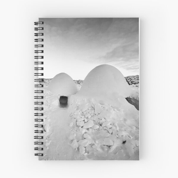 Item preview, Arctic Igloo Adventure In Greenland Black & White designed and sold by GraTEEtude.