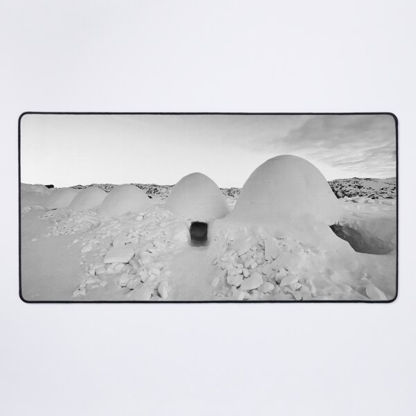 Item preview, Arctic Igloo Adventure In Greenland Black & White designed and sold by GraTEEtude.