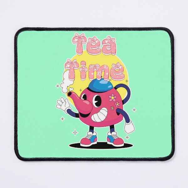 Item preview, retro tea time, funny teapot designed and sold by Mauswohn.