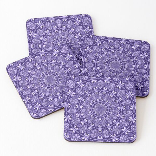 Item preview, Zentangle Tribal Monochrome Mandala 2 - Blue designed and sold by taiche.