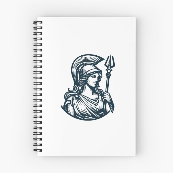 Item preview, Diosa griega Atenea dibujada a mano vintage designed and sold by ariamuhammad.