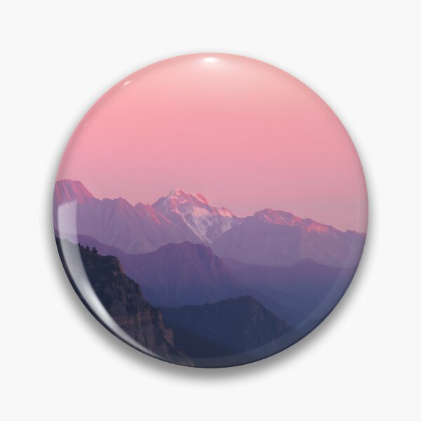 Item preview, Mountains Alpes sunrise morning light pink nature long exposure photograph designed and sold by patterncrow.