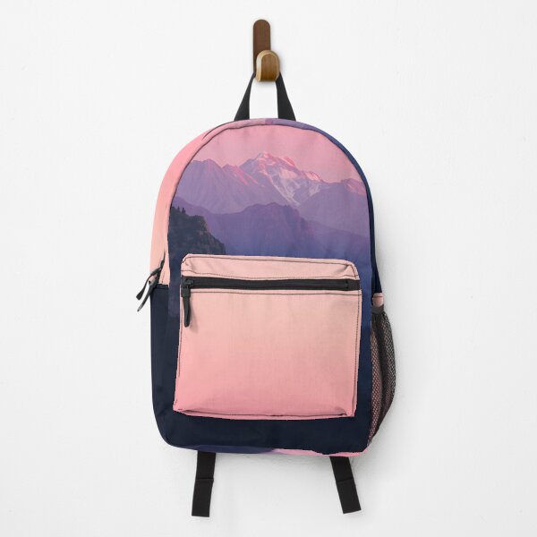 Item preview, Mountains Alpes sunrise morning light pink nature long exposure photograph designed and sold by patterncrow.