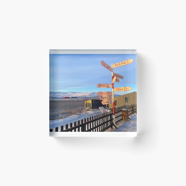 Item preview, Kangerlussuaq Greenland International Pole Direction Sign designed and sold by GraTEEtude.