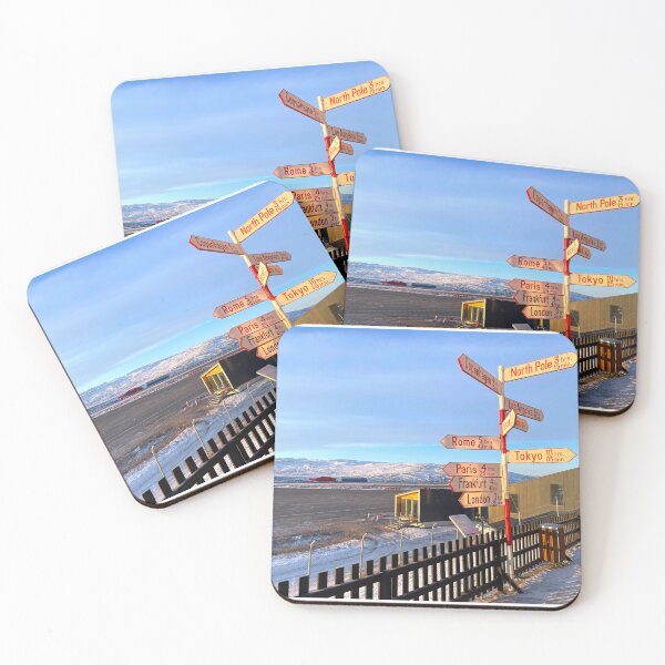 Item preview, Kangerlussuaq Greenland International Pole Direction Sign designed and sold by GraTEEtude.