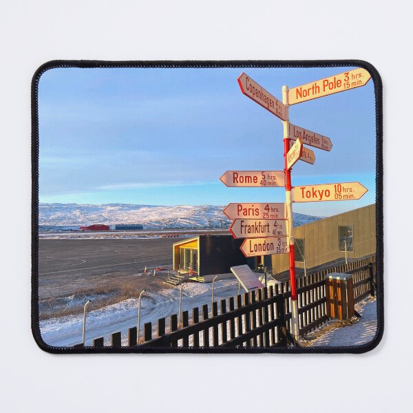 Item preview, Kangerlussuaq Greenland International Pole Direction Sign designed and sold by GraTEEtude.
