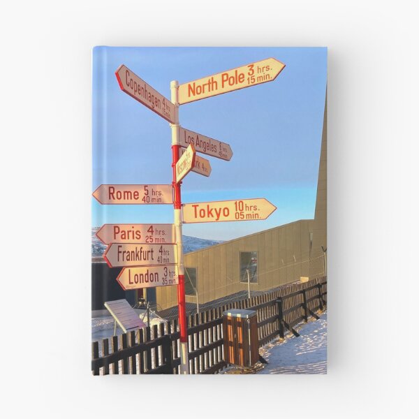 Item preview, Kangerlussuaq Greenland International Pole Direction Sign designed and sold by GraTEEtude.