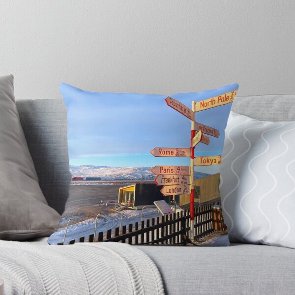 Item preview, Kangerlussuaq Greenland International Pole Direction Sign designed and sold by GraTEEtude.