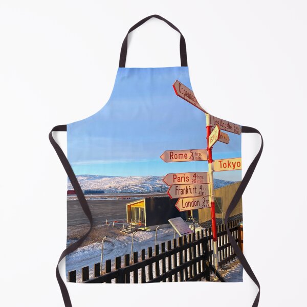 Item preview, Kangerlussuaq Greenland International Pole Direction Sign designed and sold by GraTEEtude.