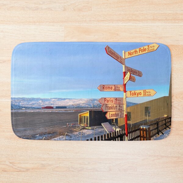 Item preview, Kangerlussuaq Greenland International Pole Direction Sign designed and sold by GraTEEtude.