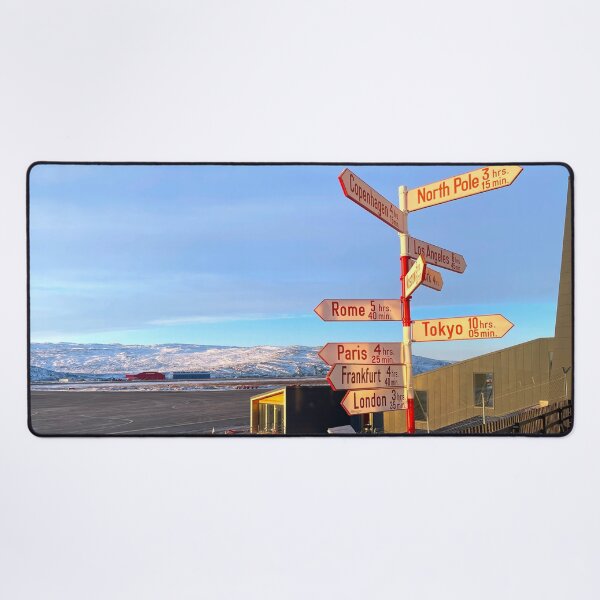 Item preview, Kangerlussuaq Greenland International Pole Direction Sign designed and sold by GraTEEtude.