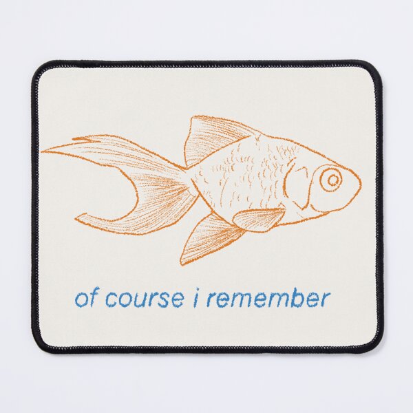Item preview, Of Course I Remember Orange & Blue Goldfish designed and sold by Rocket-To-Pluto.